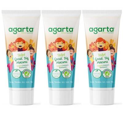 Agarta Doğal Çocuk Diş Macunu 75 ML 3 Adet