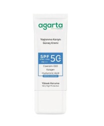 En uygun fiyatlarla Agarta Doğal Yaşlanma Karşıtı Güneş Kremi Spf50+ 50 ML