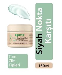 Agarta Doğal Yeşil Kil Yüz Maskesi 150 ML