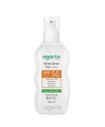 Agarta Doğal Yüksek Koruma Güneş Spreyi Spf50+ 200 ML