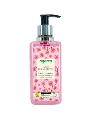 Agarta Japon Kiraz Çiçeği Doğal Zeytinyağlı Sıvı Sabun 500 ML