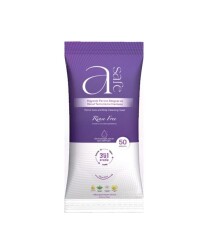 Asafe Hijyenik Perine Bölgesi ve Vücut Temizleme Havlusu 50 Adet