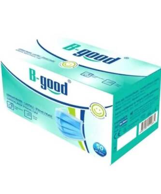 B-Good 3 Katlı Dökme Cerrahi Maske Telli 50'li