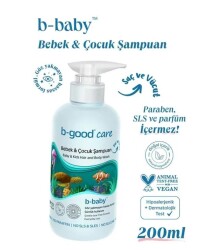 En uygun fiyatlarla B-Good Care Bebek & Çocuk Şampuan 200 ml