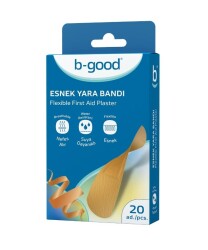 En uygun fiyatlarla B-Good Esnek Yara Bandı 20'li