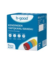 En uygun fiyatlarla B-Good Kendinden Yapışkanlı Bandaj 5cm x 4,5m