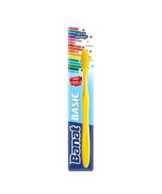 Banat Basic Diş Fırçası Medium Sarı