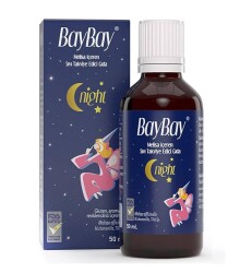 En uygun fiyatlarla BayBay Night Melisa İçeren Bitkisel Damla 50 ml