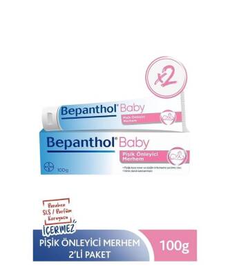 Bepanthol Baby Pişik Önleyici Merhem 100 gr 2li Paket