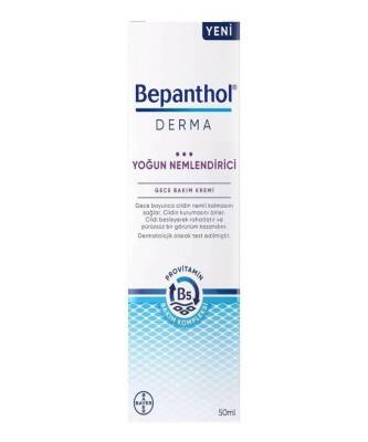 Bepanthol Derma Yoğun Nemlendirici Gece Bakım Kremi 50 ML