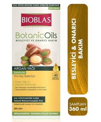 Bioblas Botanic Oils Argan Yağlı Saç Dökülmesine Karşı Şampuan 360 ml