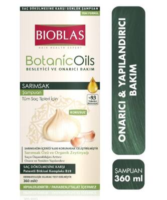 Bioblas Botanic Oils Sarımsaklı Saç Dökülmesine Karşı Şampuan 360 ml