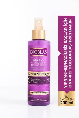Bioblas Collagen & Keratin Onarıcı Dolgunlaştırıcı Sıvı Saç Kremi 200 ml