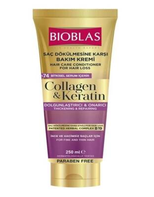 Bioblas Collagen Keratin Saç Dökülmesine Karşı Bakım Kremi 250 ML