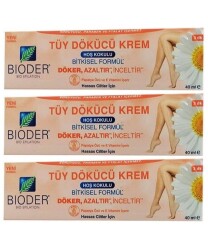 Bioder Tüy Dökücü Krem Hassas Cilt 40 ML 3 Adet