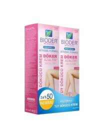 En uygun fiyatlarla Bioder Tüy Dökücü Krem Kadinlara Özel 100 ML X 2 Normal Ciltler İçin