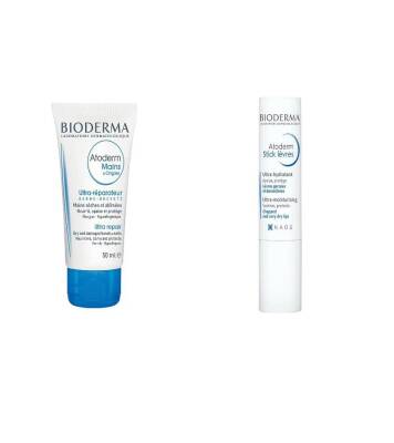 Bioderma Atoderm Hand Nail Cream 50 ML- Bioderma Atoderm Stick Levres