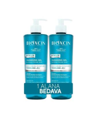 Bioxcin Acnium Sebum Dengeleyici Yüz Yıkama Jeli 500 ml + 500 ml Avantaj Paket