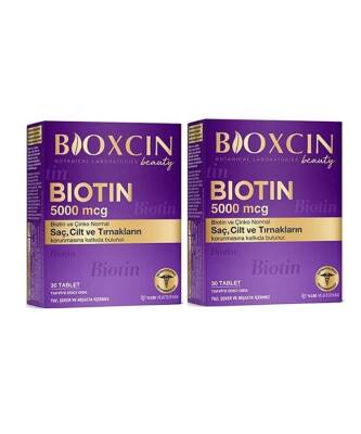 Bioxcin Biotin 5000 Mcg 30 Tablet 2'li Avantajlı Paket