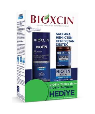 Bioxcin Biotin Şampuan + Biotin 15 mg 60 Tablet Hediyeli - 1