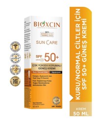 Bioxcin Sun Care Çok Yüksek Korumalı Güneş Kremi Spf50+ 50 ML Kuru ve Normal Ciltler