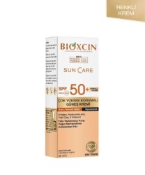 Bioxcin Sun Care Çok Yüksek Korumalı Renkli Güneş Kremi SPF50+ 50 ML- Kuru ve Normal Ciltler İçin