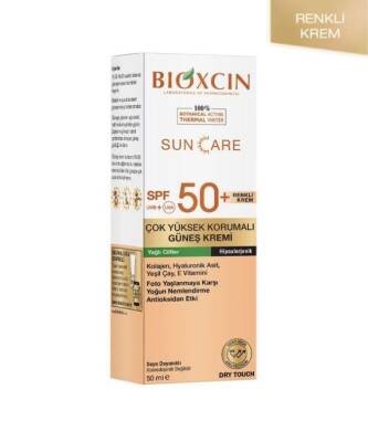 Bioxcin Sun Care Çok Yüksek Korumalı Renkli Güneş Kremi SPF50+ 50 ML - Yağlı Ciltler İçin
