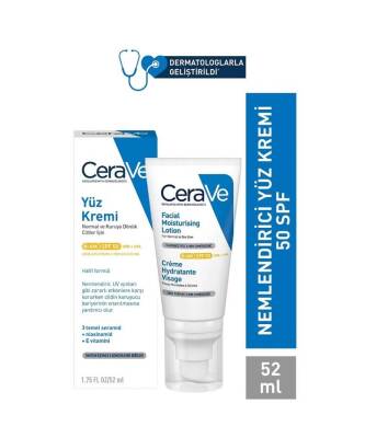 Cerave Nemlendirici Yüz Kremi SPF50 52 ML