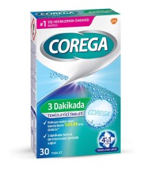 Corega 3 Dakikada Temizleyici 30 Tablet - Corega | EvdekiEczanem