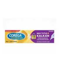 Corega Max Tutuş + Kalkan Diş Protez Yapıştırıcı Krem 40 gr
