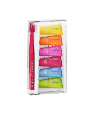 Curaprox Be You Beyazlatıcı 10 ML 6'lı Karma Set+5460 Koyu Pembe Diş Fırçası