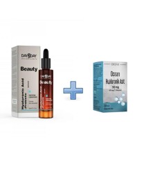 En uygun fiyatlarla Day2Day Beauty Hyaluronic Acid Serum 30 ML - Ocean Hyaluronik Asit 150 mg 30 Kapsül Hediye