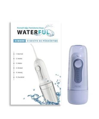 Dentac Portatif Şarj Edilebilir Ağız Temizleme Duşu Beyaz