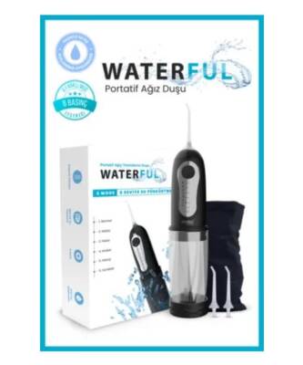 Dentac Portatif Şarj Edilebilir Ağız Temizleme Duşu Siyah