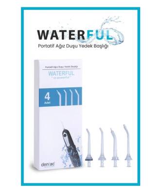 Dentac Waterfull Portatif Ağız Temizleme Duşu Yedek Başlığı 4 Adet