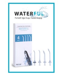 En uygun fiyatlarla Dentac Waterfull Portatif Ağız Temizleme Duşu Yedek Başlığı 4 Adet