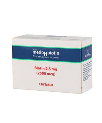 Dermoskin Medohbiotin Biotin 2,5 mg 120 Tablet