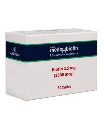 En uygun fiyatlarla Dermoskin Medohbiotin Biotin 2,5 mg 60 Tablet