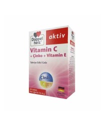Doppelherz Vitamin C + Çinko + Vitamin E 40 Tablet