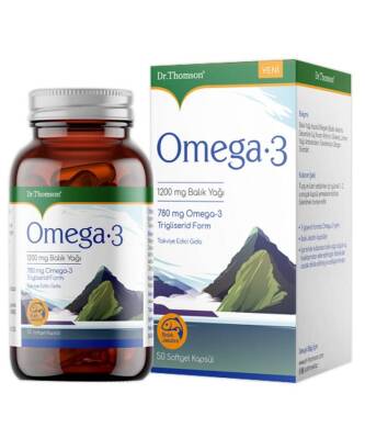 Dr. Thomson Omega 3 1200 Mg Balık Yağı 50 Kapsül