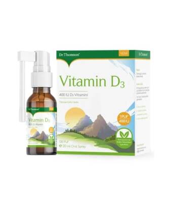 Dr. Thomson Vitamin D3 400 IU D3 Vitamini Sprey 20 ML