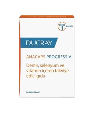 Ducray Anacaps Progressiv Demir Selenyum ve Vitamin İçeren Takviye Edici Gıda 30 Kapsül