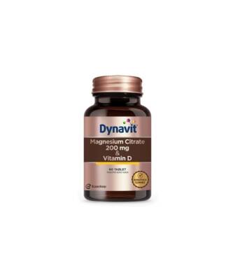 Dynavit Magnesium Citrate 200 mg & Vitamin D 60 Tablet - 1