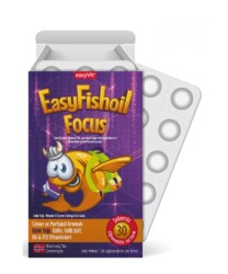 EasyFishoil Focus 30 Çiğneme Tableti