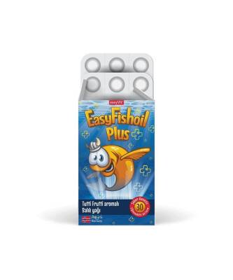 EasyFishoil Plus Tutti Frutti Aromalı 30 Çiğnenebilir Jel Form