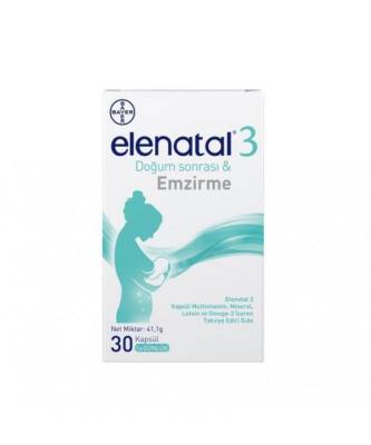 Elenatal 3 Doğum Sonrası Emzirme 30 Kapsül