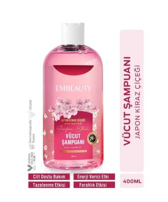 Embeauty Japon Kiraz Çiçeği Arındırıcı Ferahlatıcı Nemlendirici Duş Jeli 400 ml
