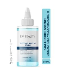 En uygun fiyatlarla Embeauty Leke Karşıtı Canlandırıcı Ve Gözenek Sıkılaştırıcı Glikolik Asit Tonik 200 ml