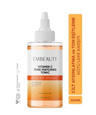 Embeauty Ton Eşitleyici C Vitamini Aydınlatıcı Ferulic Acid Tonik 200 ml