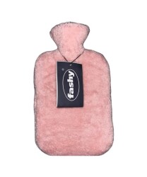Fashy Termofor Pembe Peluş Kılıflı Sıcak Su Torbası 2 Litre